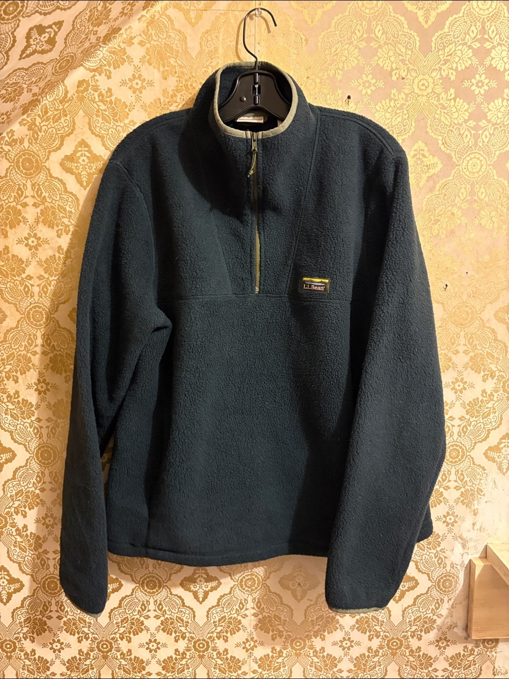 L.L.Bean Quarter Zip Fleece Pullover Large Outdoor Gorpcore